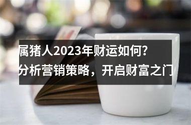 属猪人2025年财运如何？分析营销策略，开启财富之门