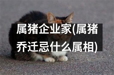 属猪企业家(属猪乔迁忌什么属相)