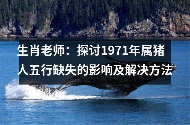 <h3>生肖老师：探讨1971年属猪人五行缺失的影响及解决方法