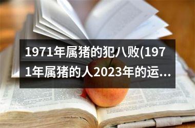 1971年属猪的犯八败(1971年属猪的人2025年的运势及运程)