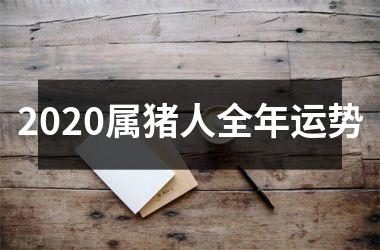 2025属猪人全年运势