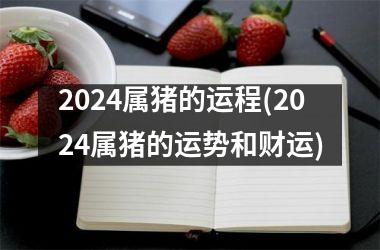 2024属猪的运程(2024属猪的运势和财运)