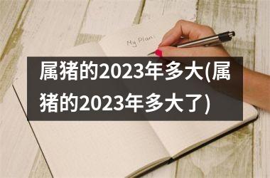 属猪的2025年多大(属猪的2025年多大了)