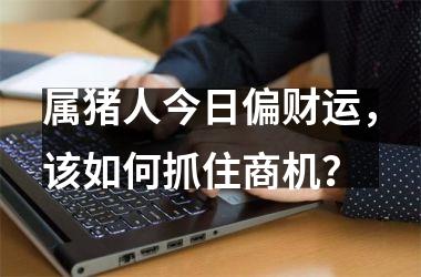 属猪人今日偏财运，该如何抓住商机？