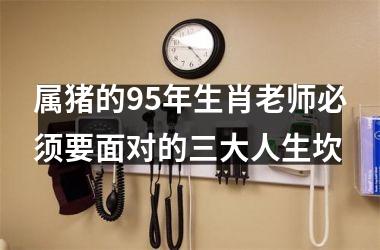 属猪的95年生肖老师必须要面对的三大人生坎