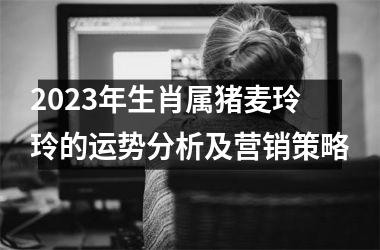 <h3>2025年生肖属猪麦玲玲的运势分析及营销策略