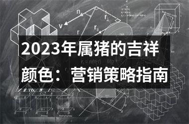 <h3>2025年属猪的吉祥颜色：营销策略指南