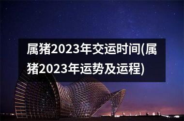 <h3>属猪2025年交运时间(属猪2025年运势及运程)