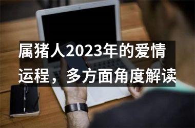 属猪人2025年的爱情运程，多方面角度解读