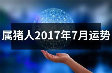 属猪人2017年7月运势