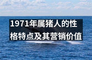 1971年属猪人的性格特点及其营销价值