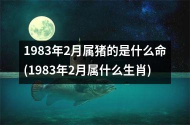 <h3>1983年2月属猪的是什么命(1983年2月属什么生肖)