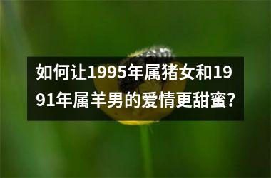 如何让1995年属猪女和1991年属羊男的爱情更甜蜜？