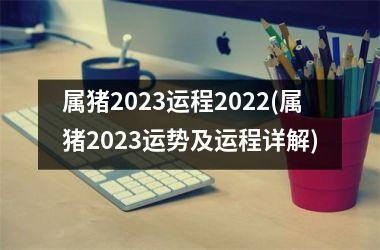 属猪2023运程2022(属猪2023运势及运程详解)