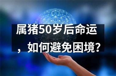 属猪50岁后命运，如何避免困境？