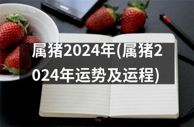 属猪2024年(属猪2024年运势及运程)