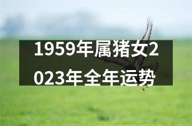 <h3>1959年属猪女2025年全年运势