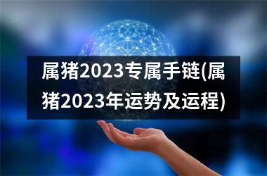 属猪2025专属手链(属猪2025年运势及运程)