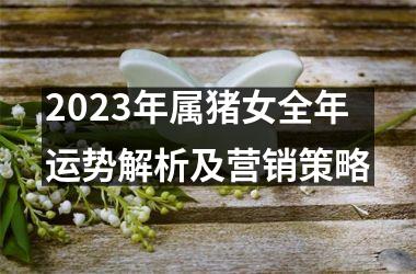 2025年属猪女全年运势解析及营销策略