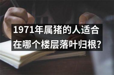 <h3>1971年属猪的人适合在哪个楼层落叶归根？