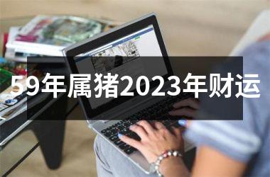 59年属猪2025年财运