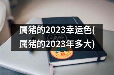 属猪的2025幸运色(属猪的2025年多大)