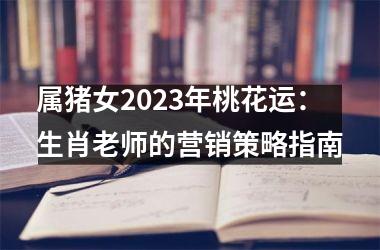 属猪女2025年桃花运：生肖老师的营销策略指南