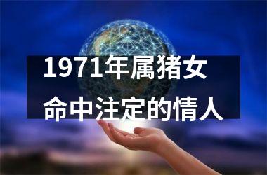 1971年属猪女命中注定的情人