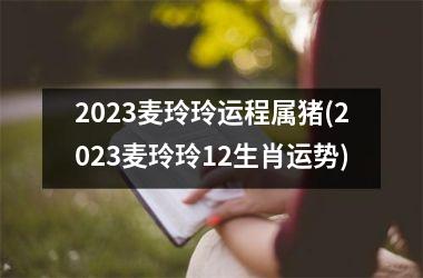 2025麦玲玲运程属猪(2025麦玲玲12生肖运势)