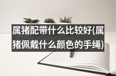 属猪配带什么比较好(属猪佩戴什么颜色的手绳)