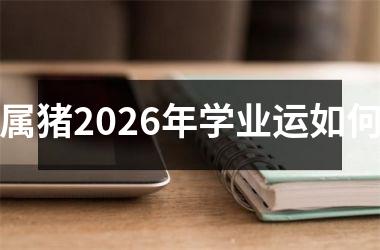 <h3>属猪2026年学业运如何