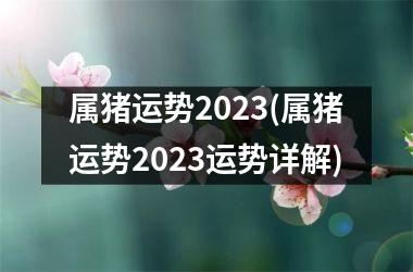 属猪运势2025(属猪运势2025运势详解)