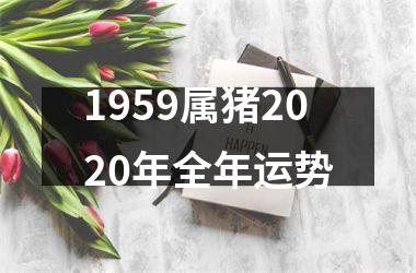 1959属猪2025年全年运势