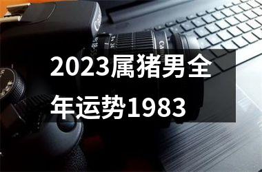 <h3>2025属猪男全年运势1983