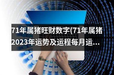 71年属猪旺财数字(71年属猪2025年运势及运程每月运程)