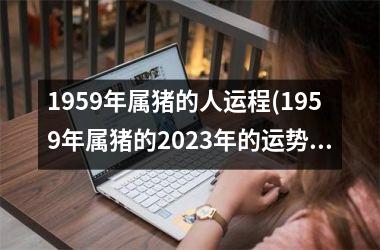 <h3>1959年属猪的人运程(1959年属猪的2025年的运势及运程)