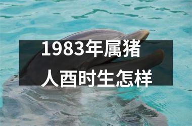 <h3>1983年属猪人酉时生怎样