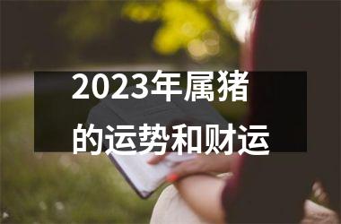 2025年属猪的运势和财运