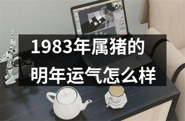 1983年属猪的明年运气怎么样