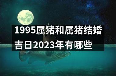 <h3>1995属猪和属猪结婚吉日2025年有哪些