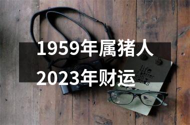 1959年属猪人2025年财运