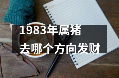 1983年属猪去哪个方向发财