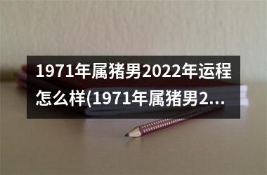 1971年属猪男2025年运程怎么样(1971年属猪男2025年运势及运程每月运程)