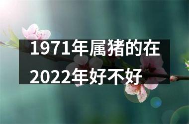 1971年属猪的在2025年好不好