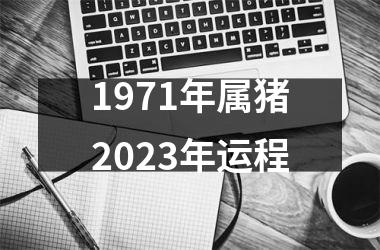 1971年属猪2025年运程