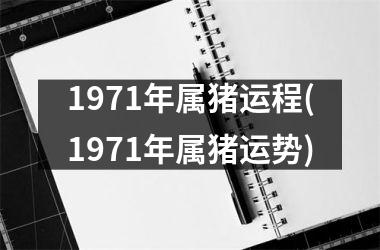 1971年属猪运程(1971年属猪运势)