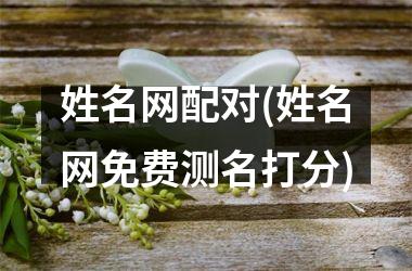 <h3>姓名网配对(姓名网免费测名打分)