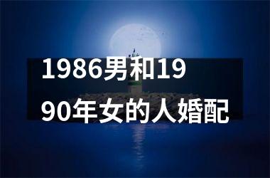 <h3>1986男和1990年女的人婚配