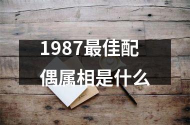 1987佳配偶属相是什么