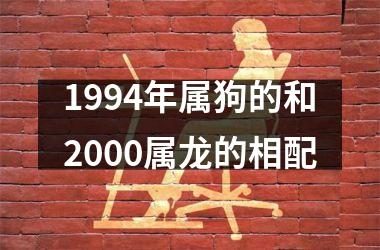 <h3>1994年属狗的和2000属龙的相配